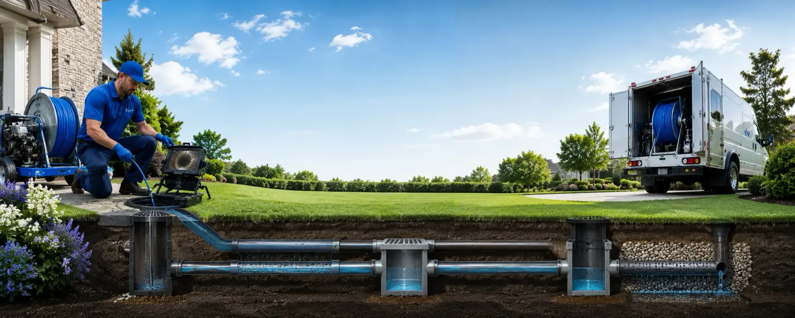 Outdoor drain cleaning information for East Longmeadow, MA